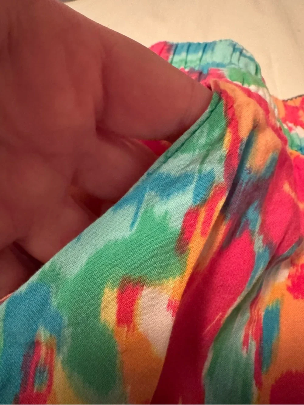 The Children's Place Girls Rainbow Floral Joggers Pants Sz 7/8 Colorful Elastic